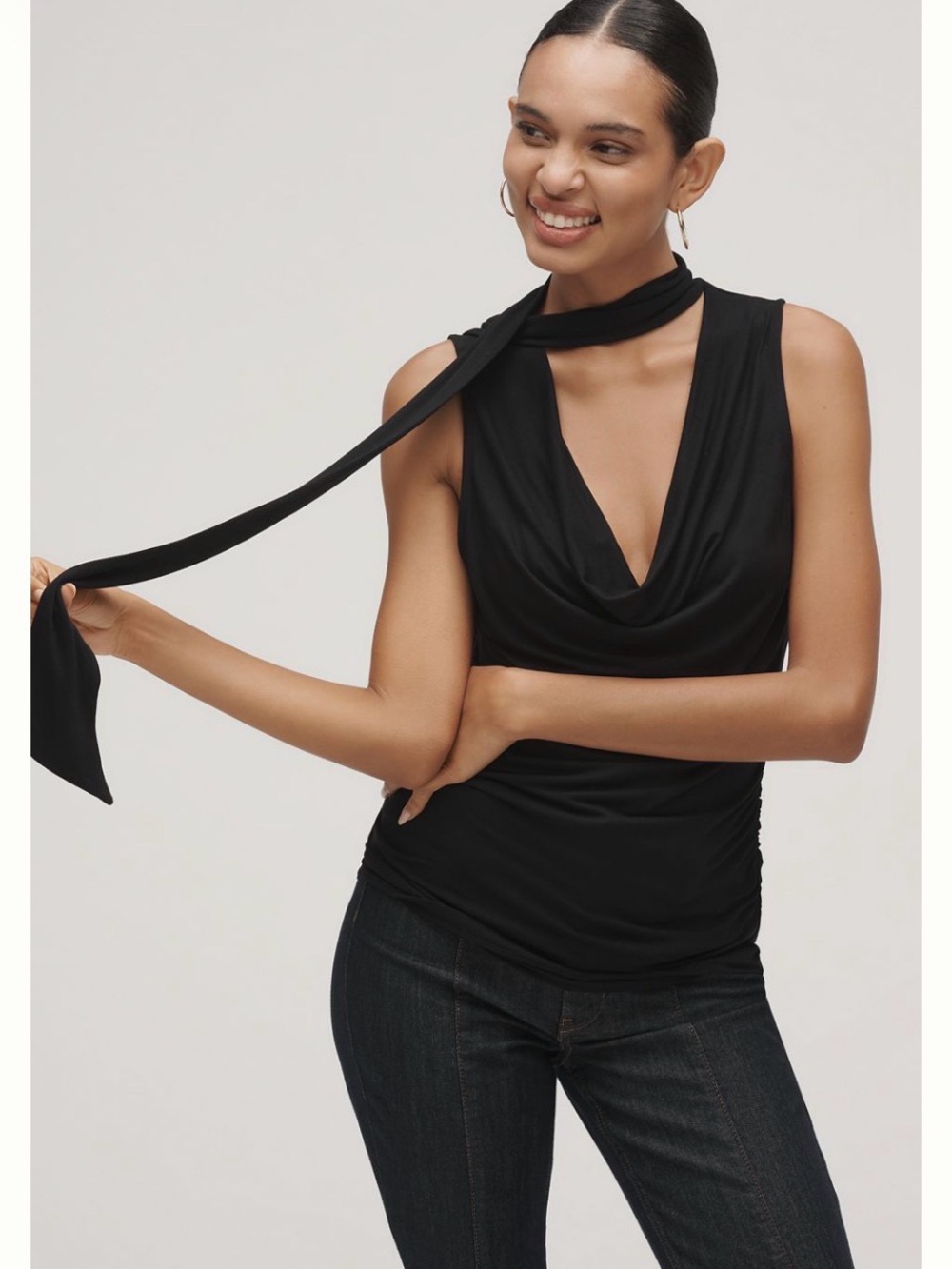 Anthropologie Cowl-Neck
Scarf Tank Med